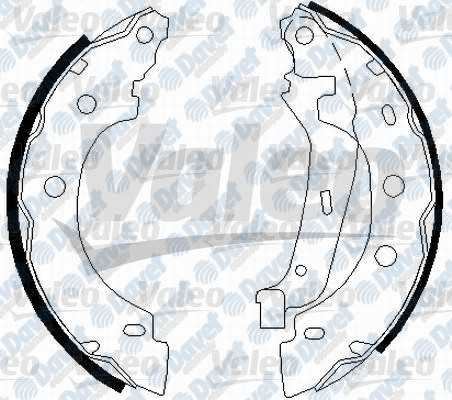 VALEO 562642 Arka Fren Balatasi Pabuc Kangoo 1.2i-1.4i-1.9d 97-->  ####